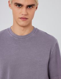T-shirt brodé garment dye