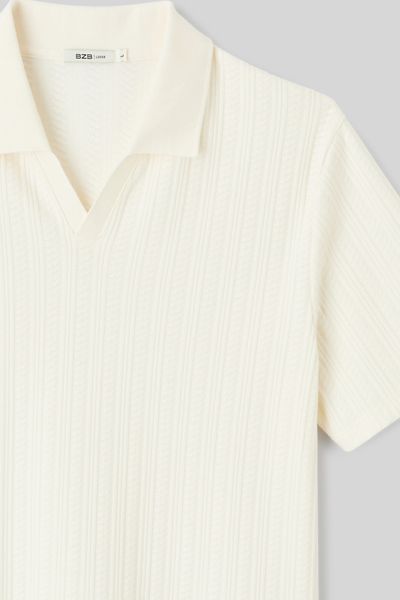 Polo matière fantaisie