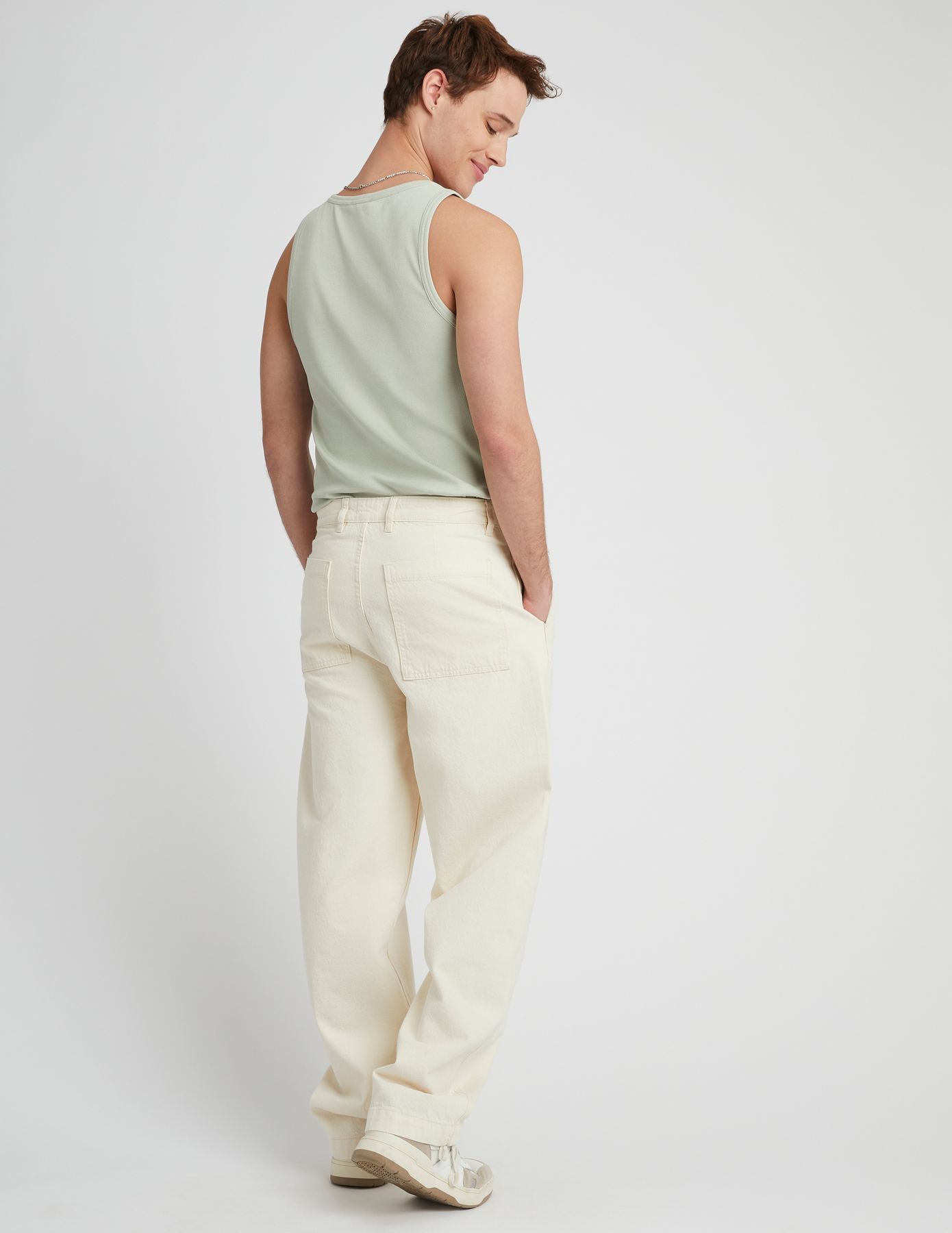 Pantalon twill à pinces