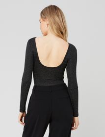 Body dos nu pailleté