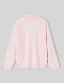 Sweat col polo zippé
