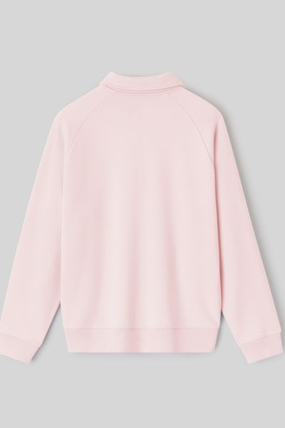 Sweat col polo zippé