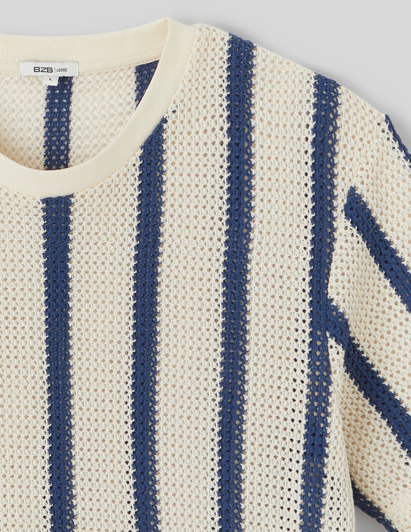 T-shirt tricot à rayures