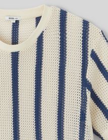 T-shirt tricot à rayures