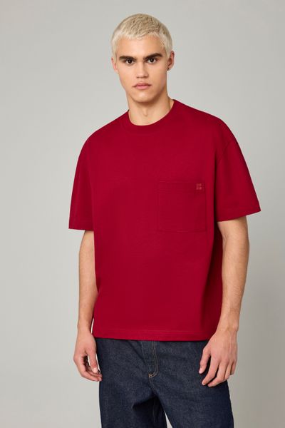 T-shirt boxy poche