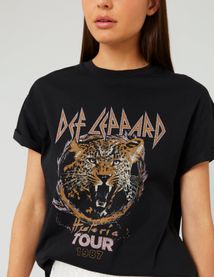 T-shirt imprimé collab Def Leppard