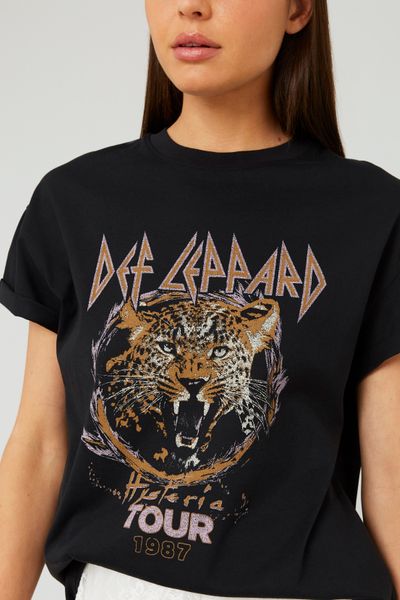 T-shirt imprimé collab Def Leppard