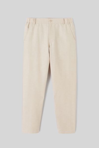 Pantalon de ville coton lin
