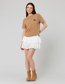 Jupe courte broderie anglaise