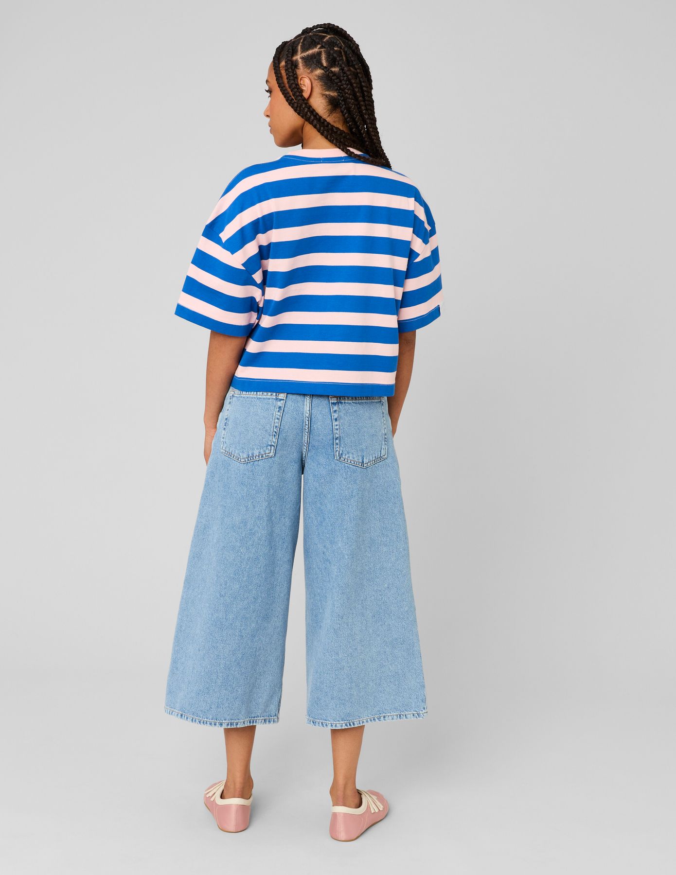 T-shirt boxy ray&eacute;