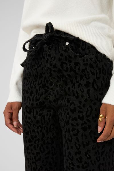 Pantalon imprim&eacute; coupe droite