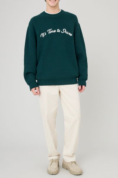 Pull broderie fantaisie
