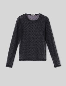 T-shirt r&eacute;sill&eacute; imprim&eacute; flock