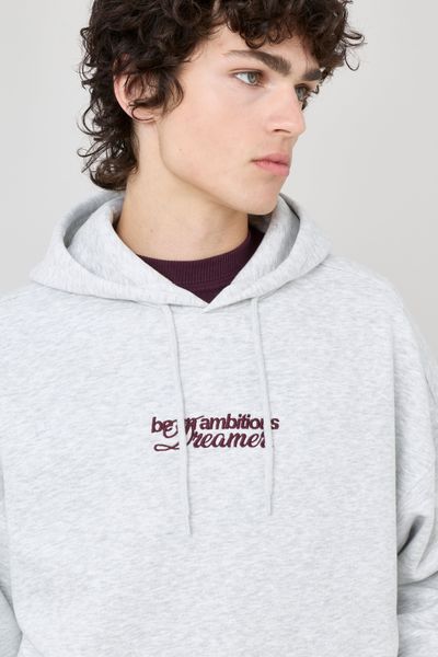 Sweat capuche broderie devant/dos