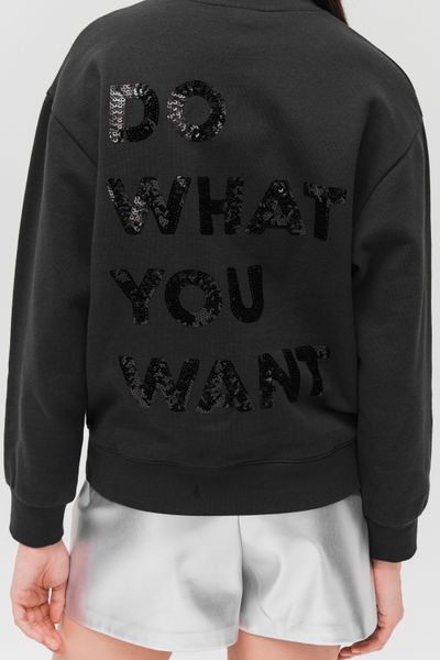 Sweat col rond sequins