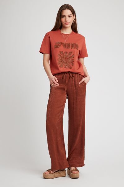 T-shirt avec perles
