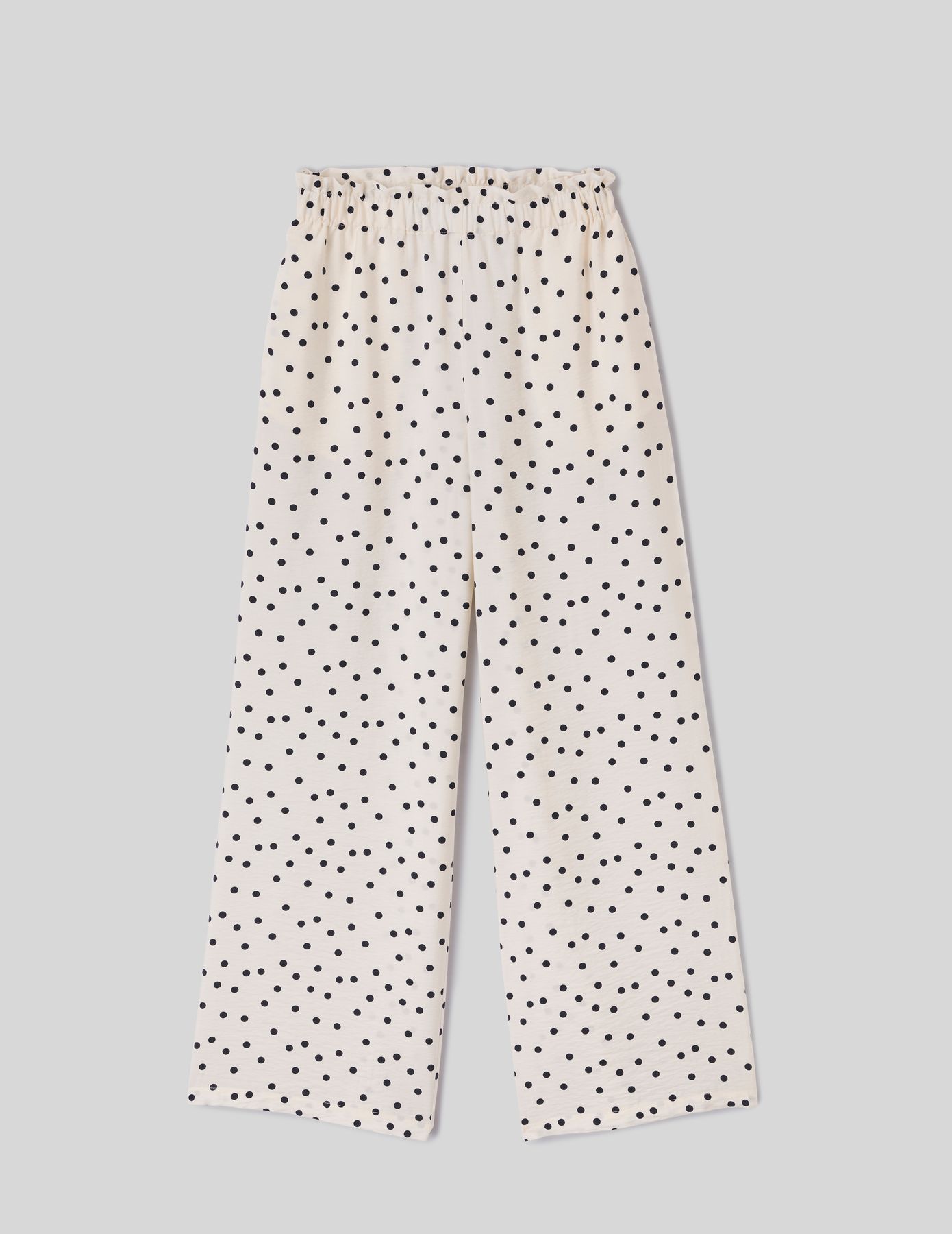 Pantalon fluide &agrave; pois