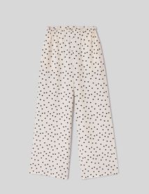 Pantalon fluide &agrave; pois