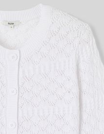 Gilet ajouré uni