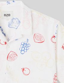 Chemise manches courtes imprimée