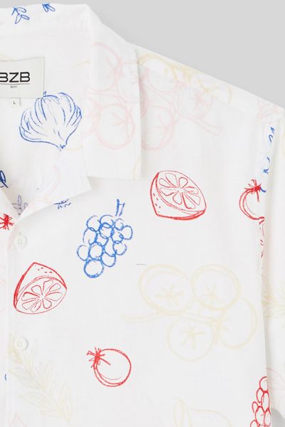 Chemise manches courtes imprimée
