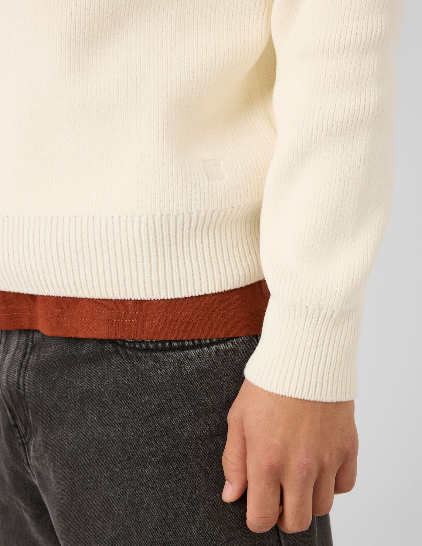 Pull maille chenille