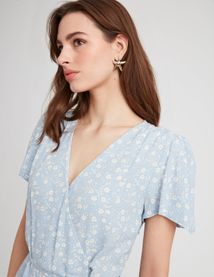 Robe longue imprimée