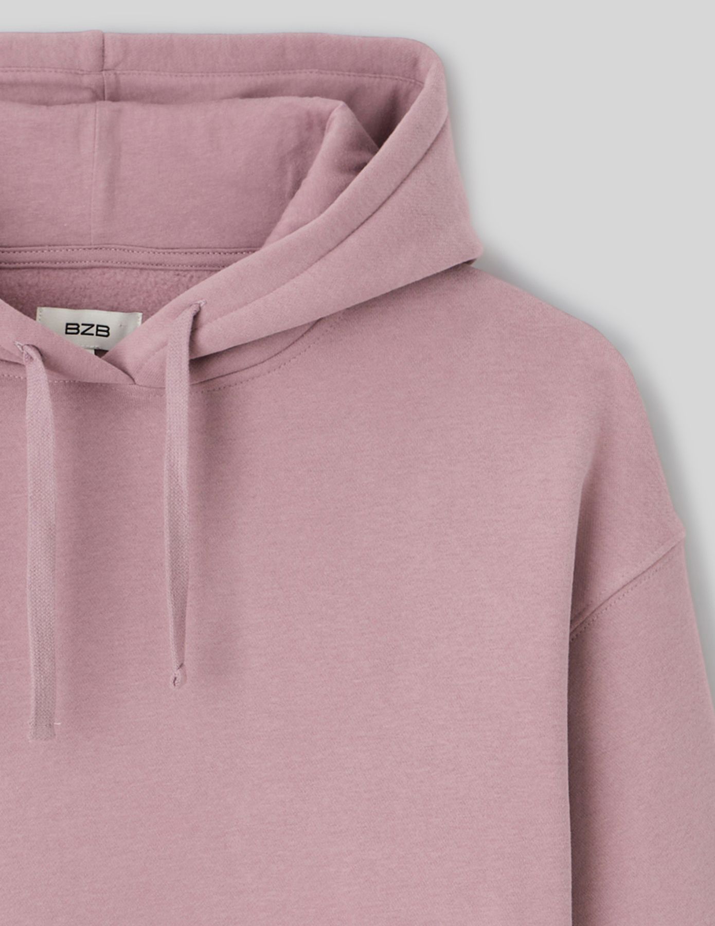 Sweat col capuche uni