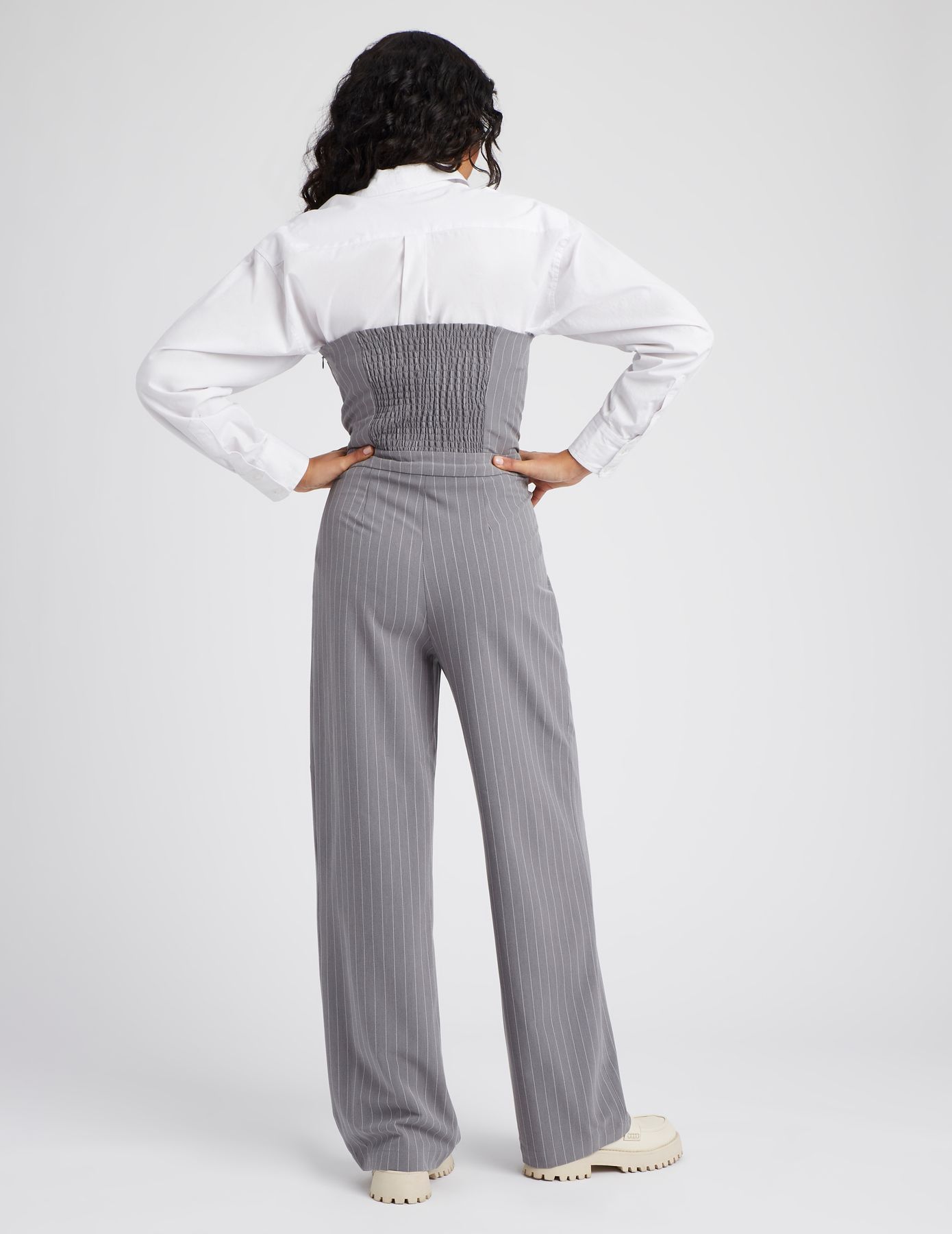 Combinaison pantalon à rayures