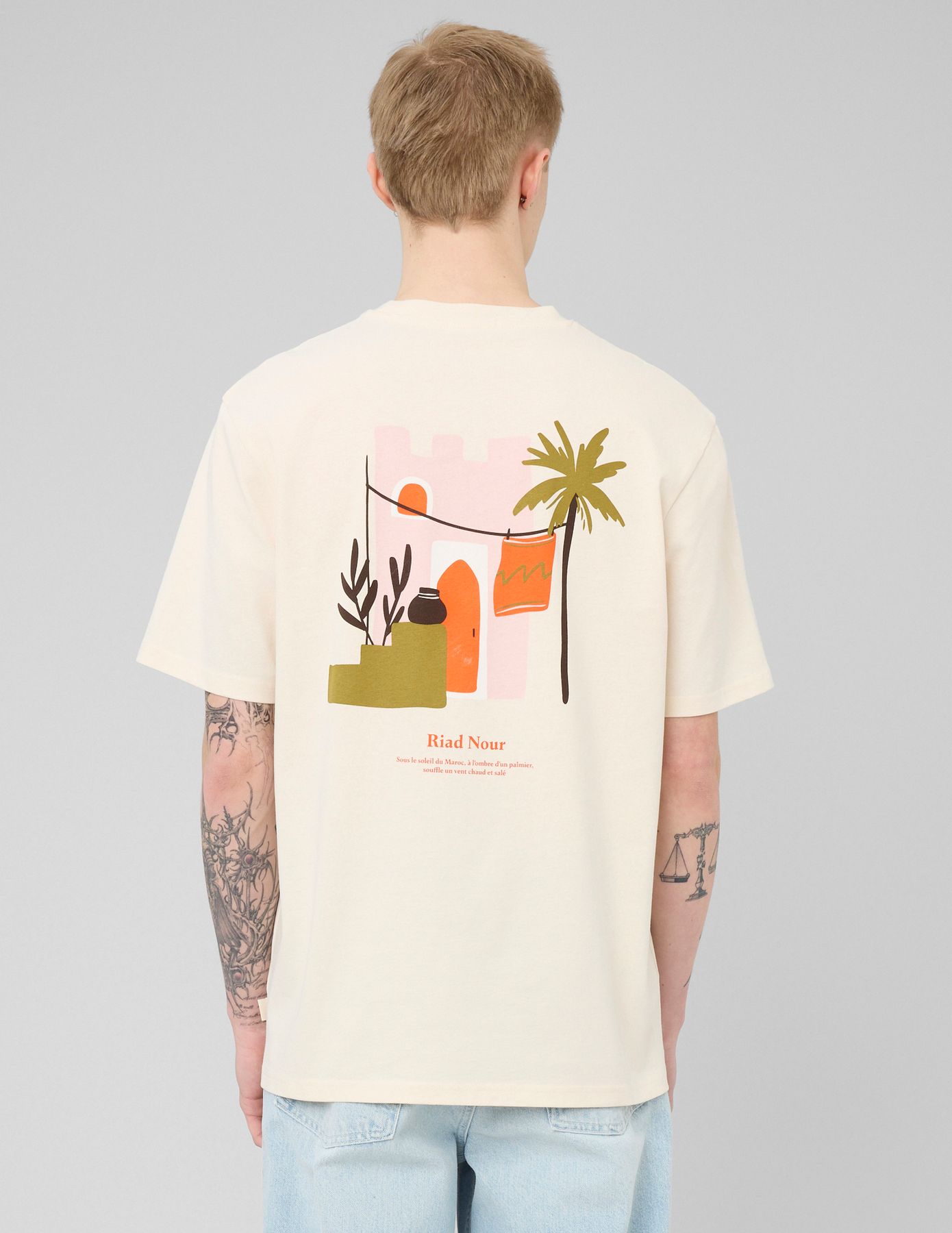 T-shirt imprim&eacute; devant/dos