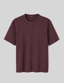 T-shirt lourd touché peau de pêche