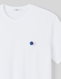 T-shirt brodé à message