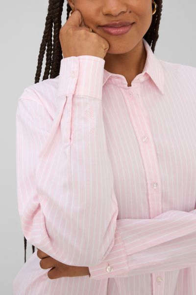 Chemise ray&eacute;e manches longues