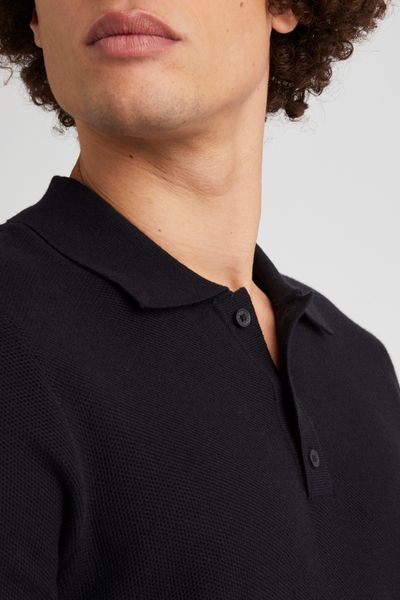 Polo matière fantaisie