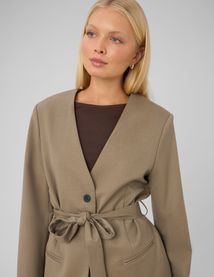 Blazer ceintur&eacute;