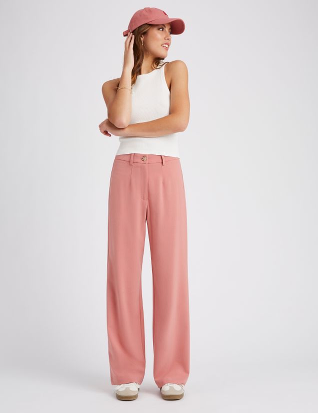 Pantalon tailleur polyester recyclé
