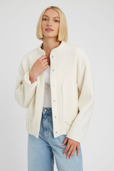 Veste bombardier en laine