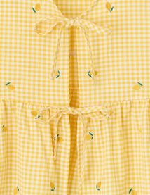 Blouse à nouer motif vichy