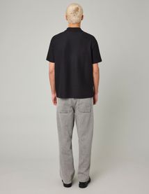 Polo maille gauffrée