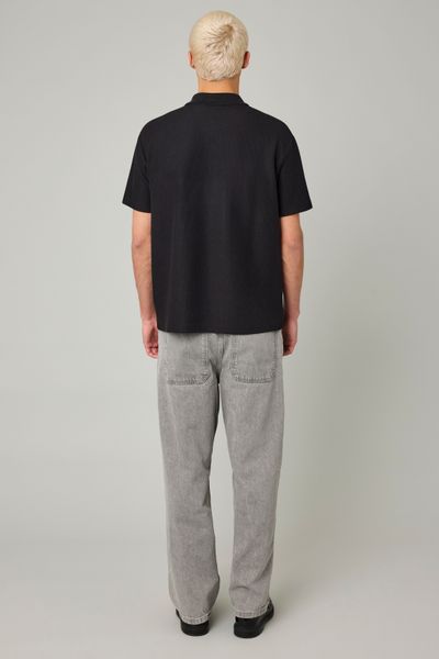 Polo maille gauffrée