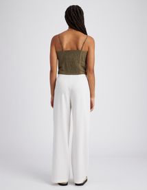 Top bustier en lin