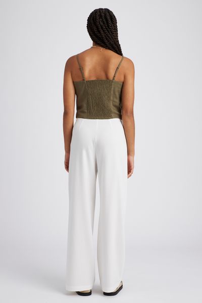 Top bustier en lin