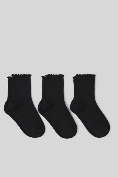 Lot de 3 paire de chaussettes festonnées