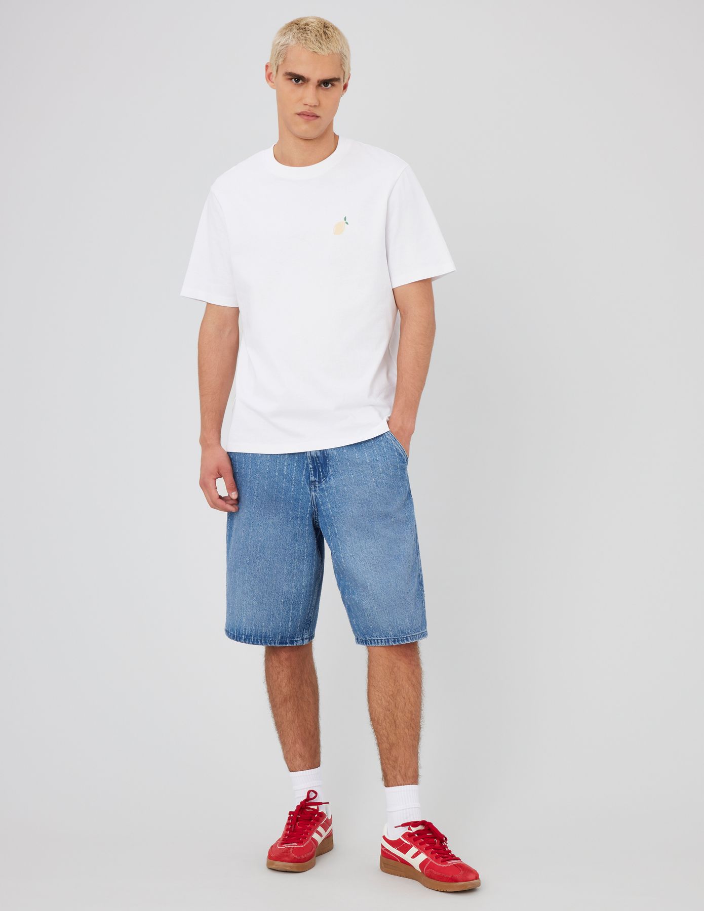 Bermuda en jean fantaisie