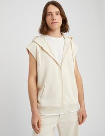 Sweat zippé sans manches