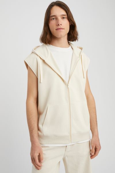 Sweat zippé sans manches