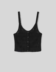 D&eacute;bardeur en crochet ajour&eacute;