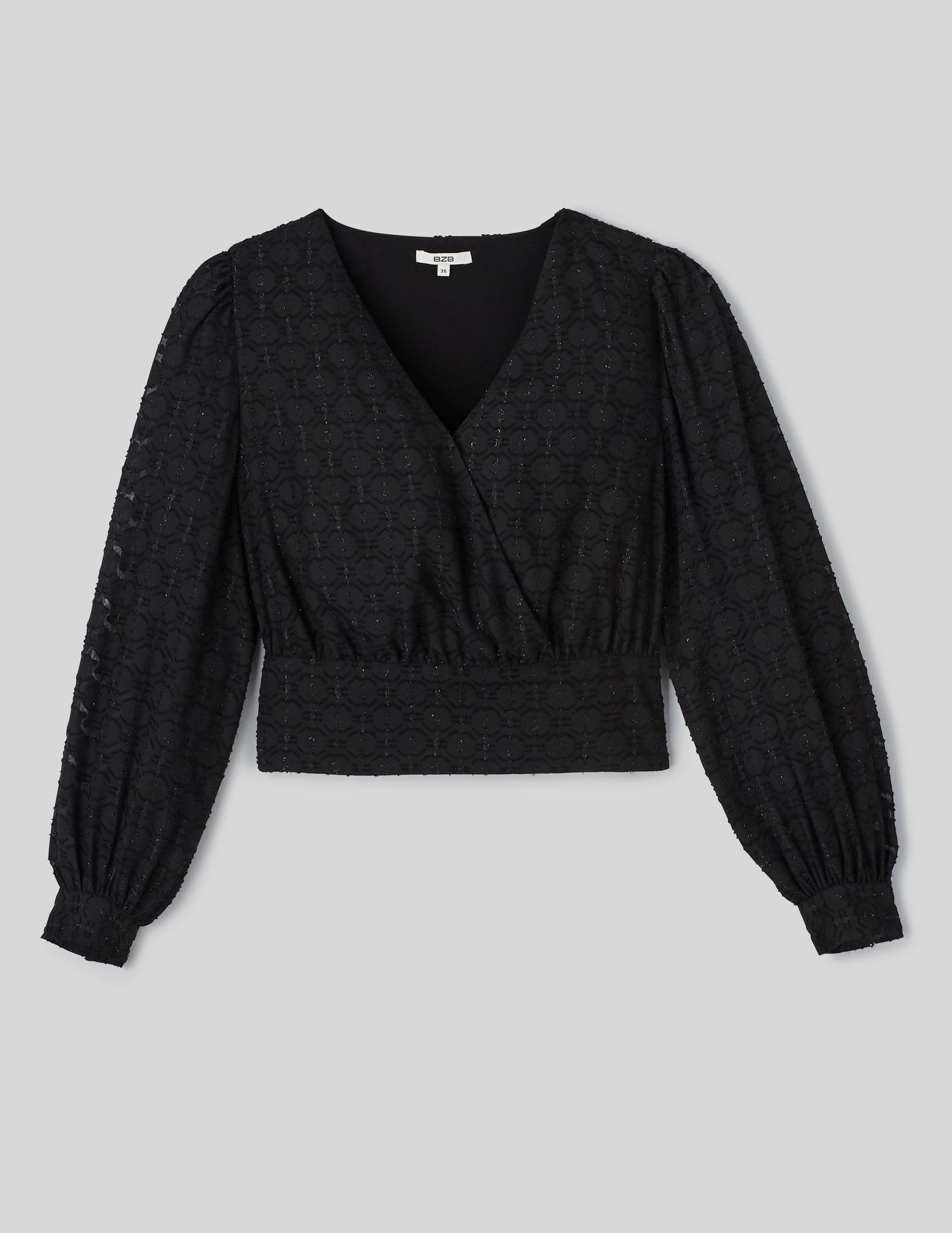 Blouse jacquard pailletée