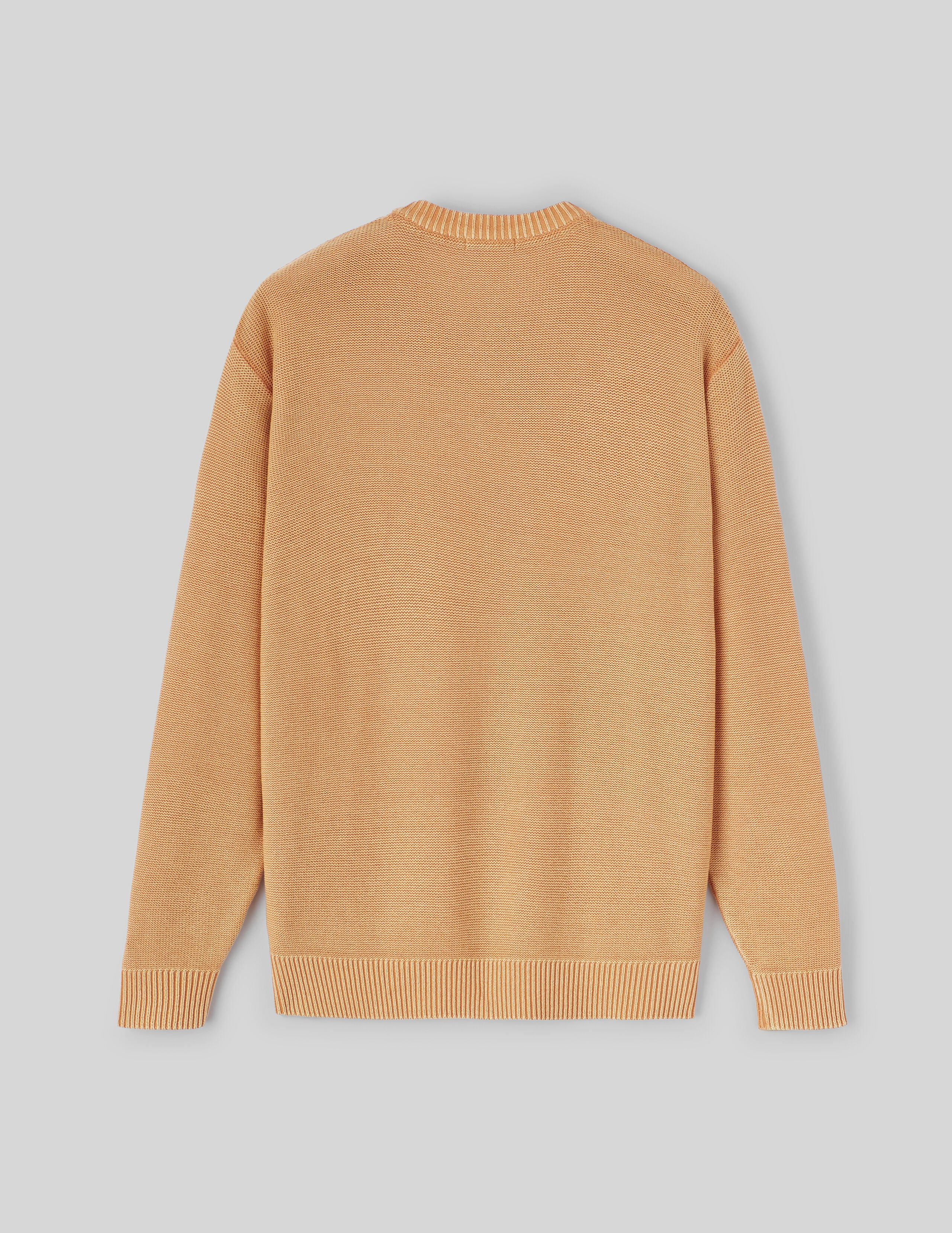 Pull col rond teint en pièce