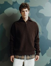 Pull col camionneur en laine